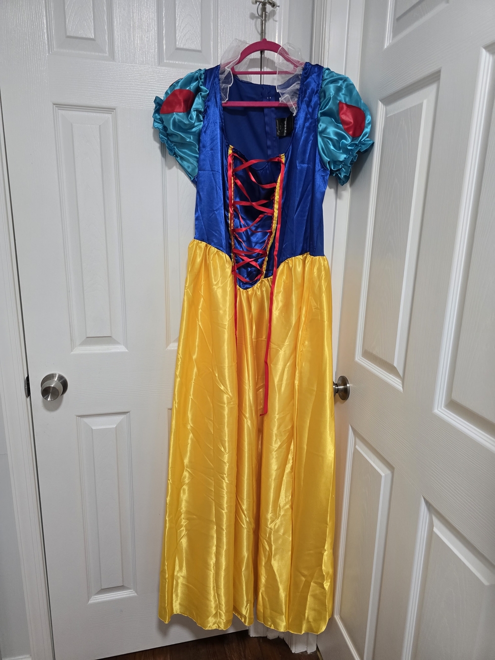 Classic Blue and Yellow Princess Women's Plys Size Costume Dress